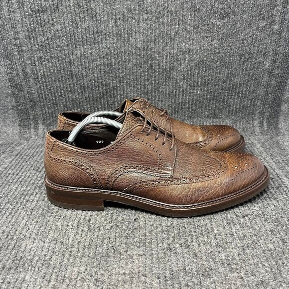 Antonio Maurizi Wingtip Oxfords Leather Dress Shoes Brown Mens Size 45 US 12
